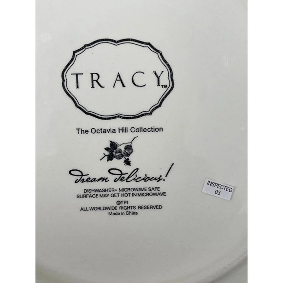 Set 6 Tracy Porter Octavia Hill Collection Floral Country Rustic Lunch Plates 8" - Picture 10 of 12